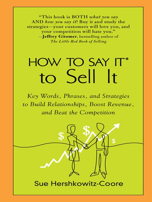 Title details for How to Say It to Sell It by Sue Hershkowitz-Coore - Wait list
